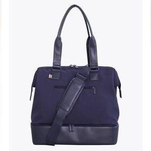 NWT Beis Mini Weekender in navy Blue